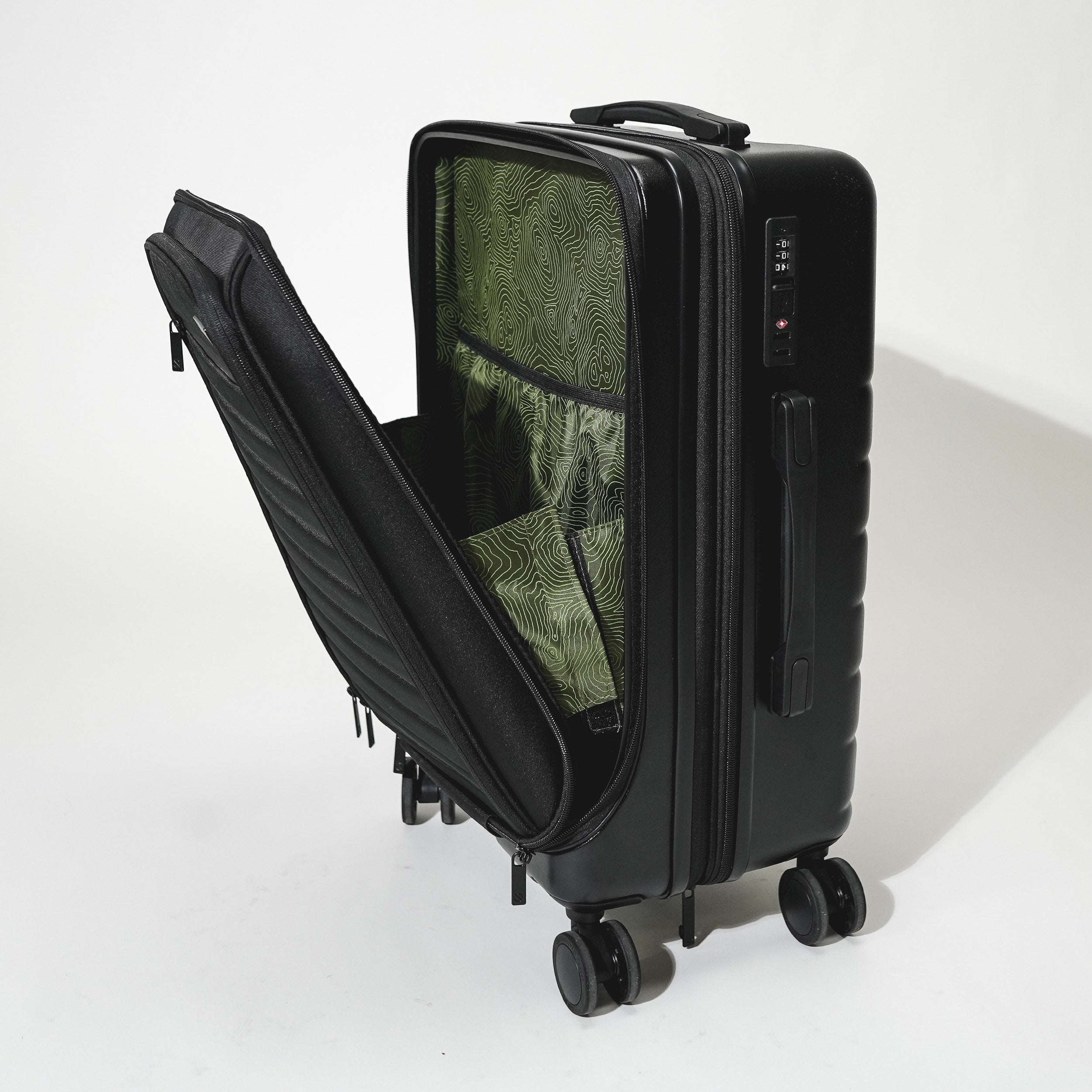 Hybrid Carry-on Luggage with Bonus Vacuum Bag and Pump